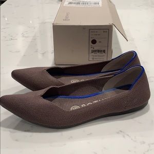 Rothy’s Pointy Flat: Mink; Size 6